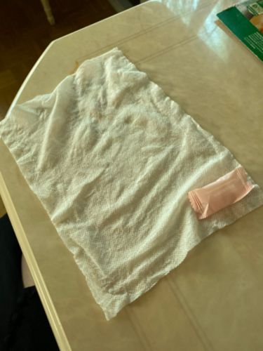 Customer photo review of Compressed Towel