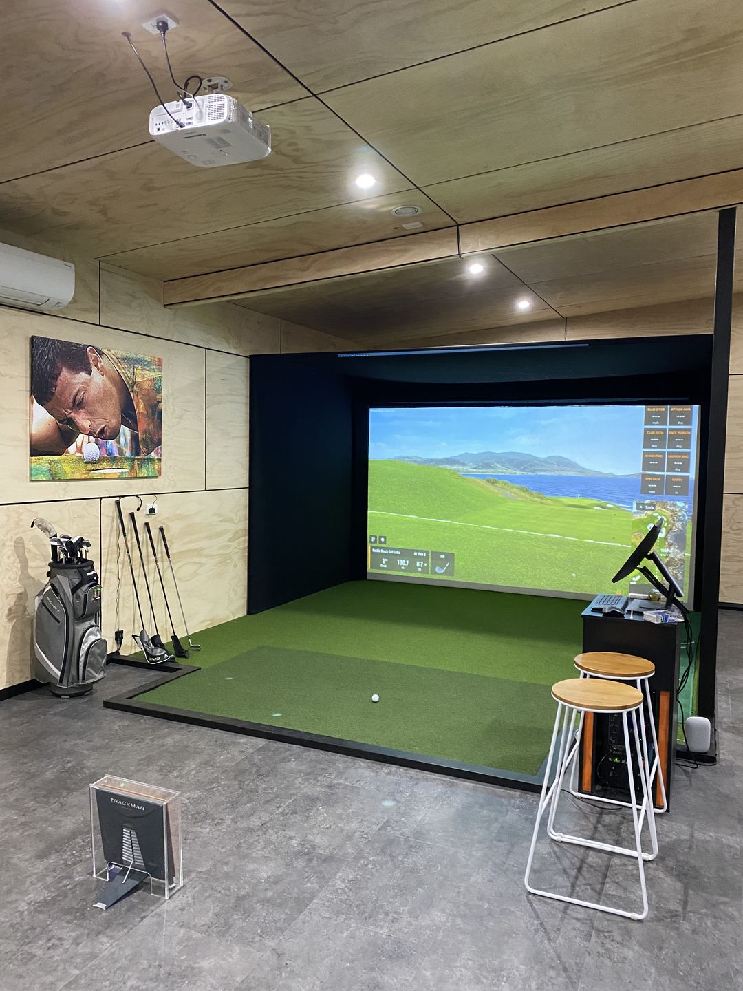 Customer photo review of Happy Gilmore Wall Art