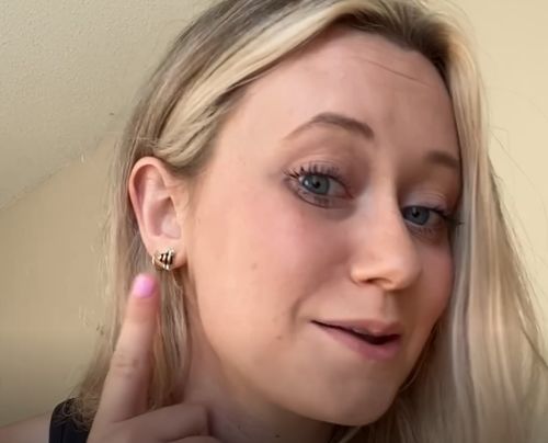 Customer photo review of Original Adopt a Bee Earrings
