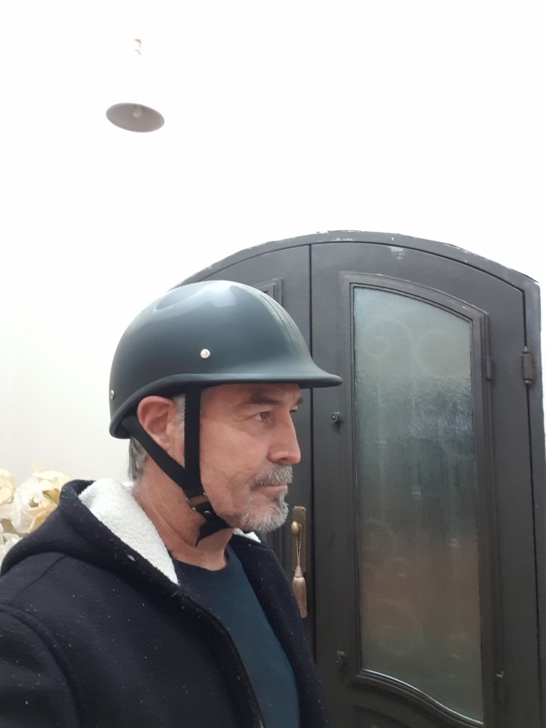 Customer photo review of Smallest SOA Helmet - Skull Retro