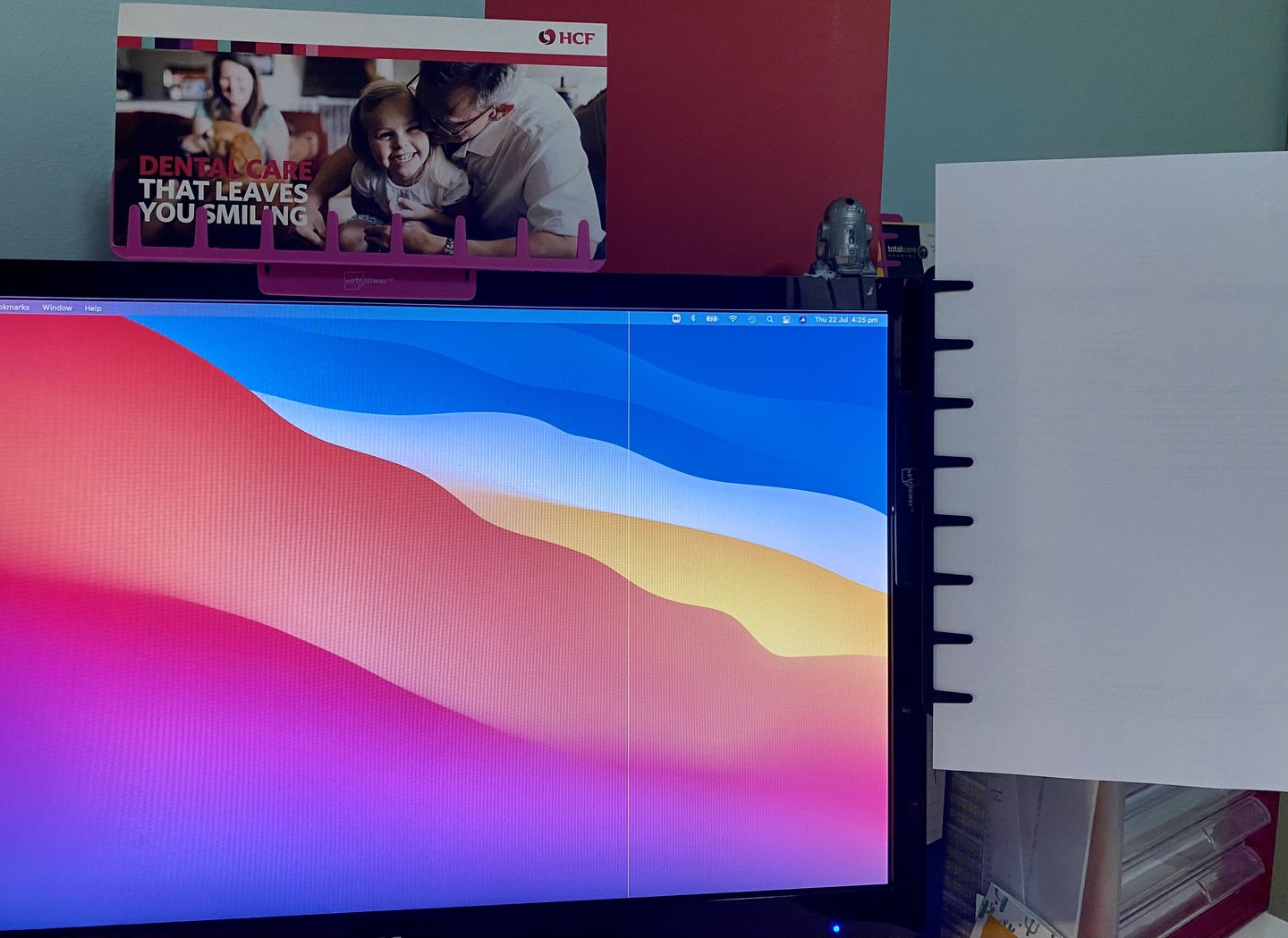 Customer photo review of Note Tower Monitor Document & Note Holder