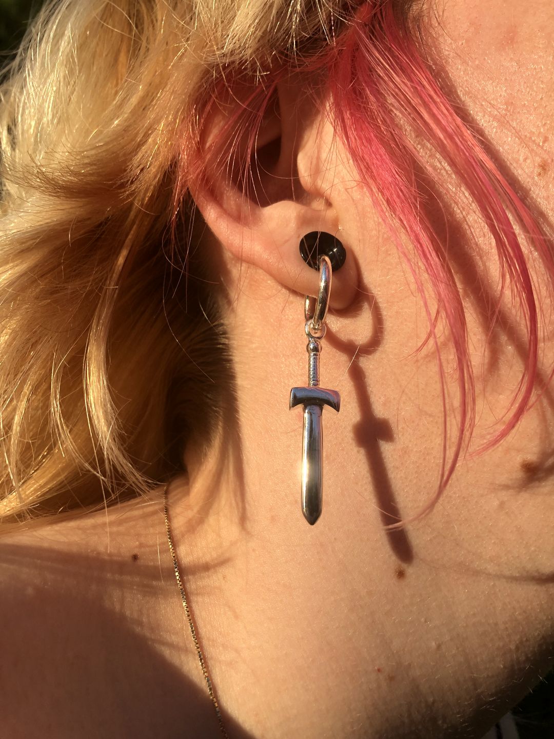Customer photo review of SWORD EARRING