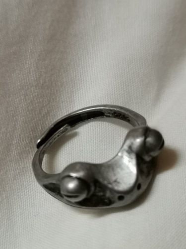 Customer photo review of Silver Frog Ring