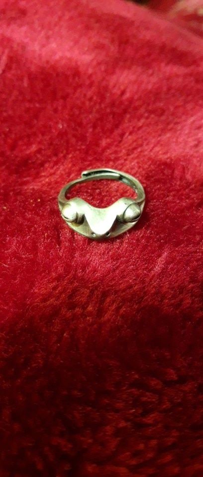 Customer photo review of Silver Frog Ring
