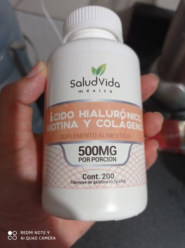 Customer photo review of Biotina, Ácido Hialurónico y Colágeno
