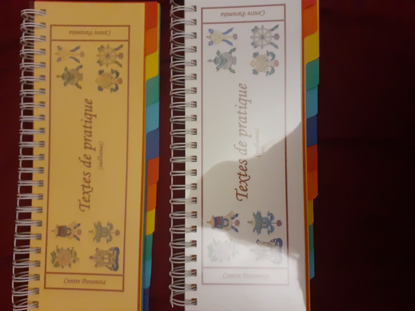 Customer photo review of NOUVEAU | 23 Textes de Pratiques Bouddhistes | Sadhanas 2 Volumes