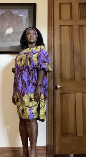 Customer photo review of TARAJI SHORT MAXI DRESS