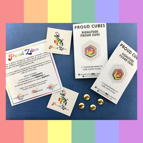 Customer photo review of Rainbow Pride - 1st Edition Pins [Set]