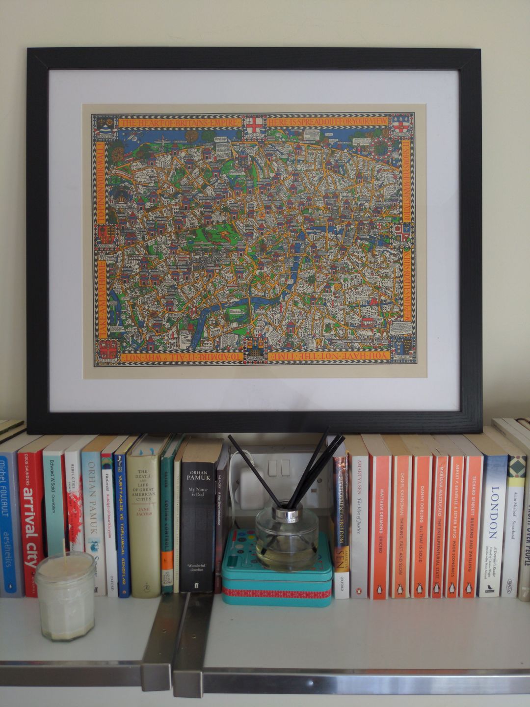 Customer photo review of Old Map of London, 1928 by Max Gill - The "Wonderground" Underground Map That Saved The Tube
