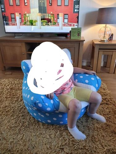Customer photo review of Personalised Mickey Mouse Bean Bag Chair