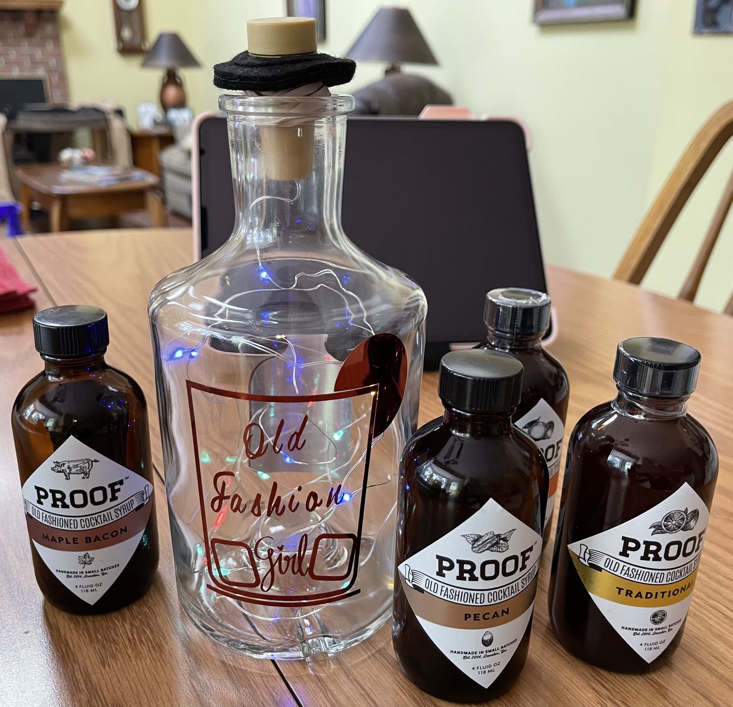 Customer photo review of Old Fashioned Cocktail Syrup Mini Set