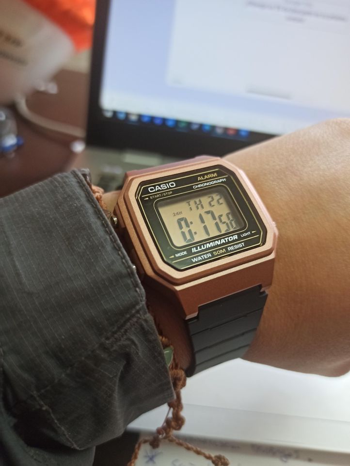 Customer photo review of Reloj Casio Vintage W-217HM-5AVDF Rosado
