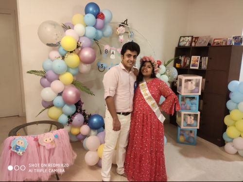 Customer photo review of Blossom Maternity & Nursing Frill Dress