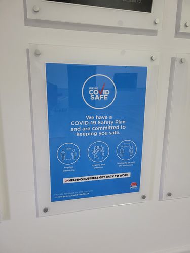Customer photo review of Acrylic Frame - 5 cm Clear Border