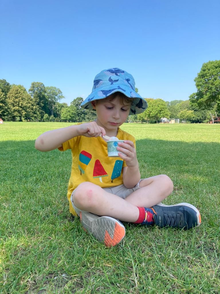 Customer photo review of Summer Days Short Sleeve Henley Top