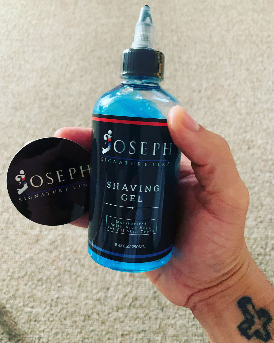 Customer photo review of Clear Shave Gel