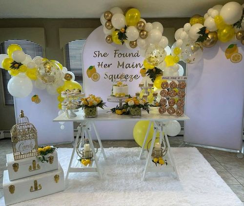 Customer photo review of Chiara Arched Backdrop Wall Set, Birthday&Baby Shower&Wedding Party Decoration