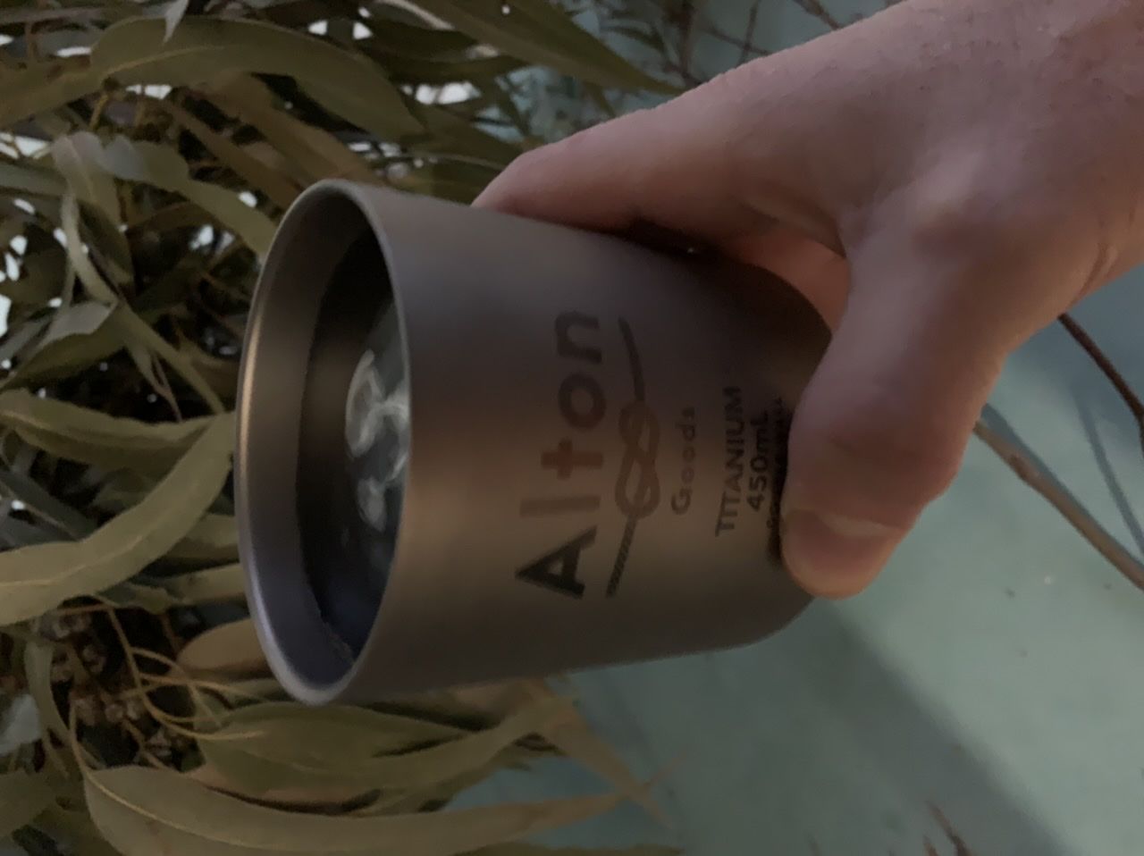 Customer photo review of Titanium Double-Wall Mug 450mL