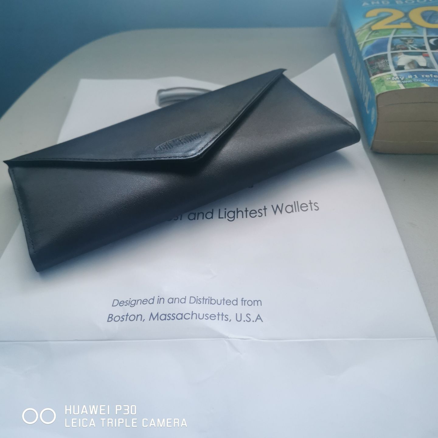 Customer photo review of Leather Slimvelope Black