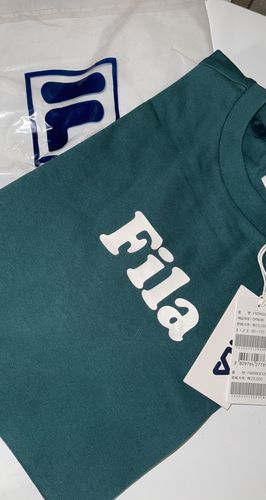 Customer photo review of FILA x BTS - This Is Our Summer - Loose Fit New Small Logo Short Sleeve Tee