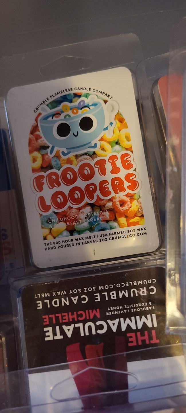 Customer photo review of Frootie Loopers Wax Melts