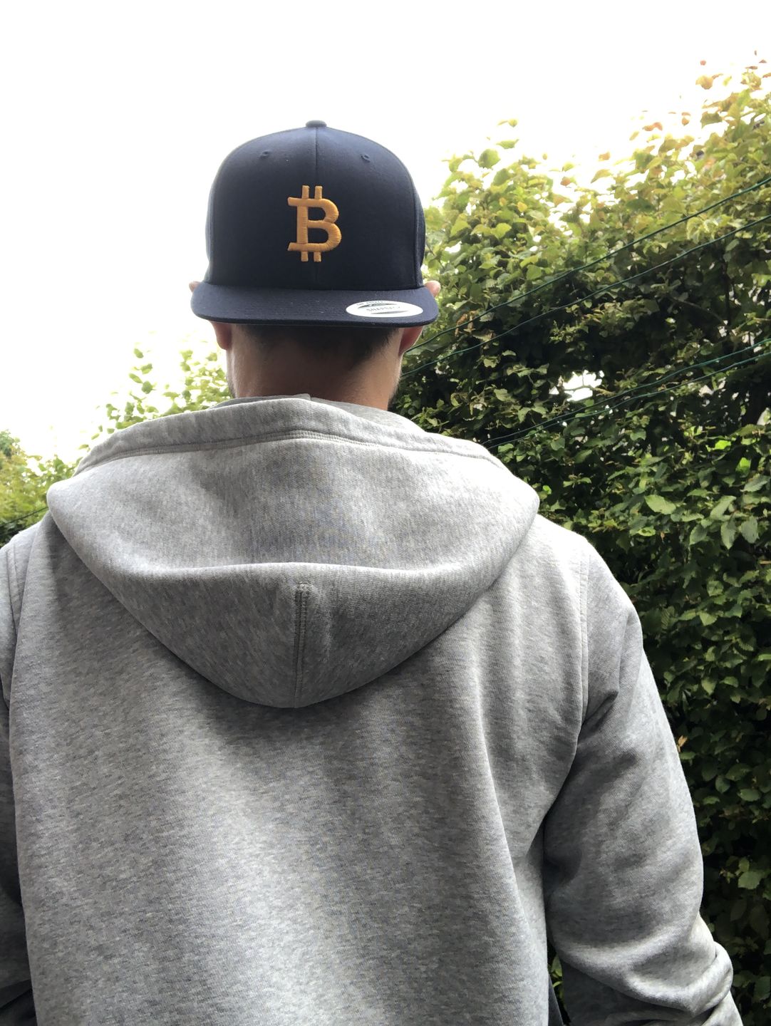 Customer photo review of Gold Symbol Bitcoin Snapback Hat - Bitcoin Cap