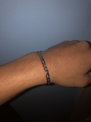 Customer photo review of Figaro Bracelet (Silver) 5mm