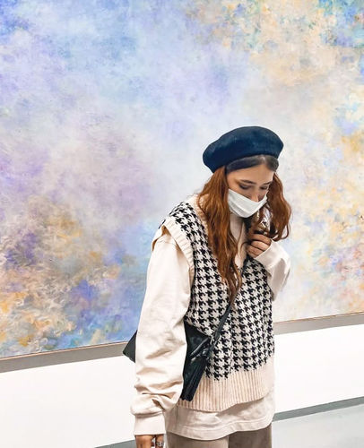 Customer photo review of Dogtooth Check Vest