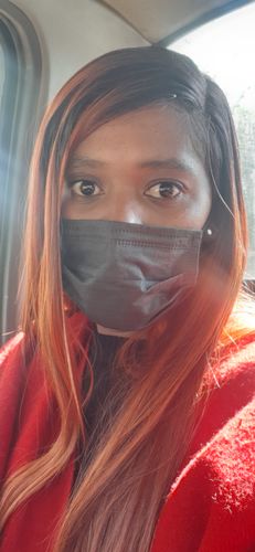 Customer photo review of Outre Lace Front Colour Bomb wig - Verona
