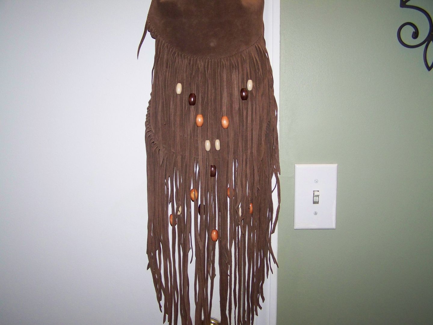 Customer photo review of Fringe Leather Shoulder Bag
