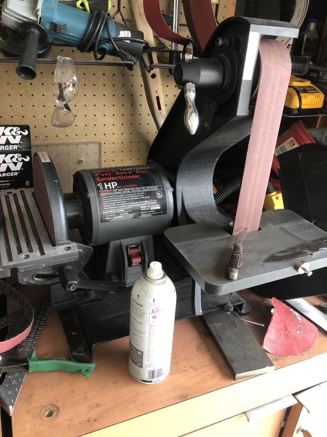 Customer photo review of 2" x 42" Sanding Belts for Stock Removal