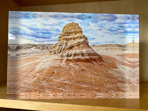 Customer photo review of 20 x 30.5 cm Free Standing Acrylic Photo Block