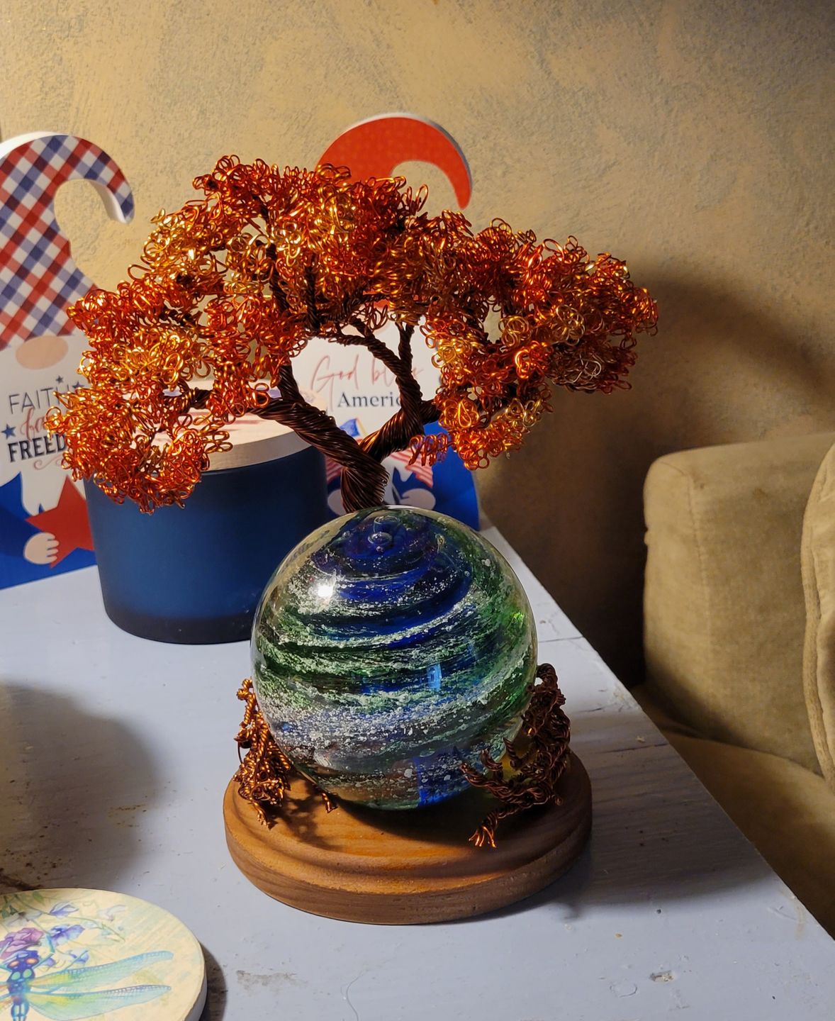 Customer photo review of Autumn Sunshine Tree Of Life with Tranquil Swirl