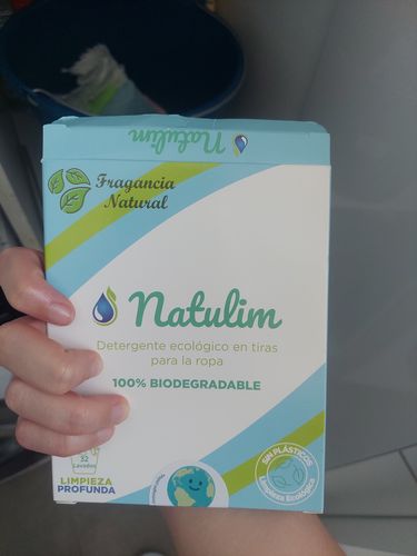 Customer photo review of Eco-Tiras de Detergente 40 lavados Natulim
