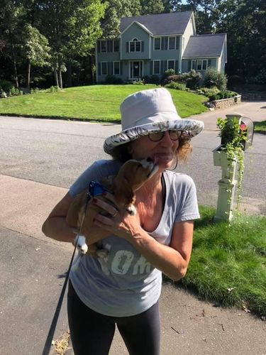 Customer photo review of Wide Brim Cotton Summer Hat