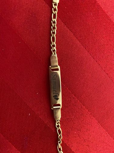 Customer photo review of Custom Baby Name Bracelet