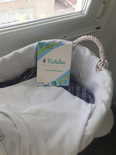 Customer photo review of Eco-Tiras de Detergente 40 lavados Natulim