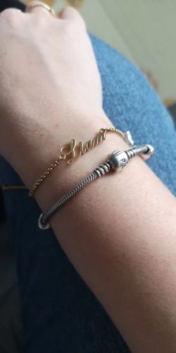 Customer photo review of Custom Name Bracelet