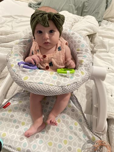 Customer photo review of Cactus bubble romper in pink