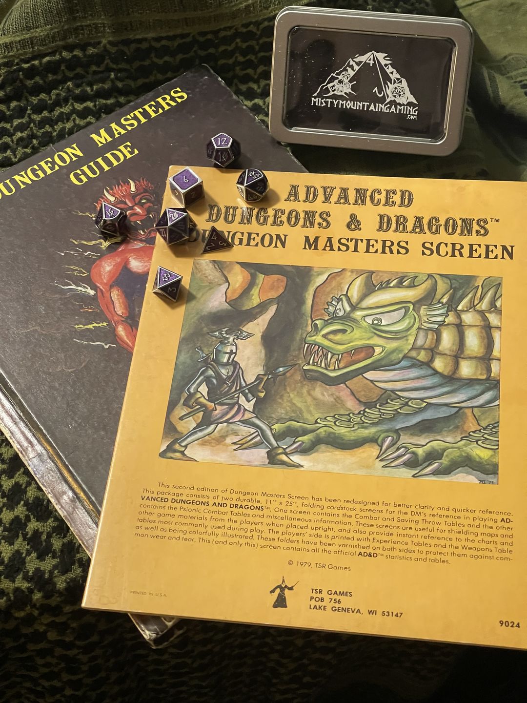 Customer photo review of ELDER RUNES PURPLE AND SILVER METAL SET
