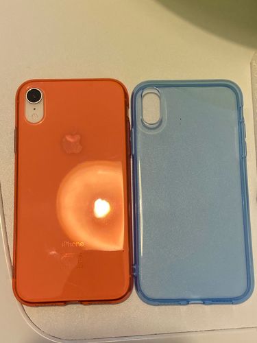 Customer photo review of Colorful Transparent Blue Soft iPhone Case