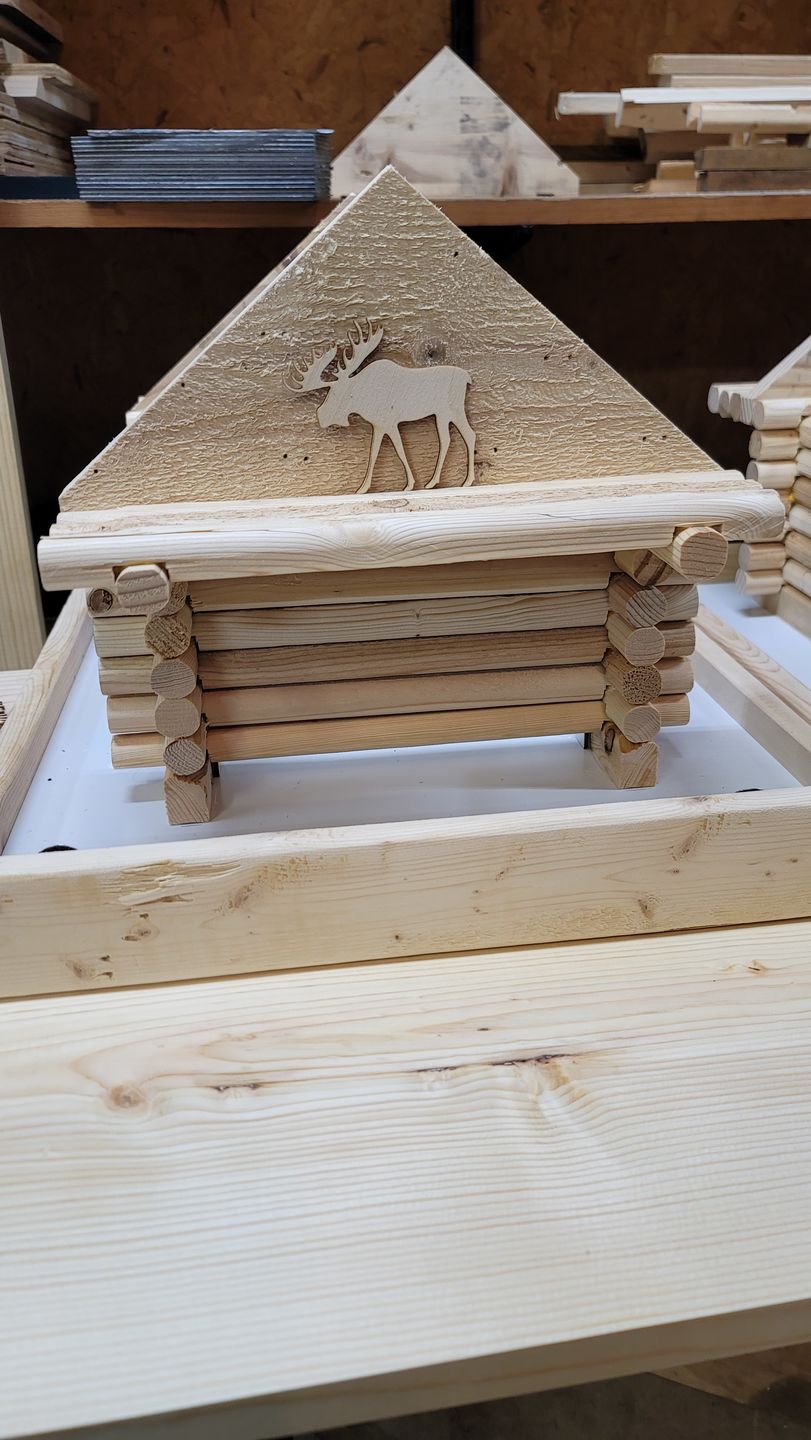 Customer photo review of Unfinished Wooden Moose Shape - Animal - Craft - up to 24" DIY
