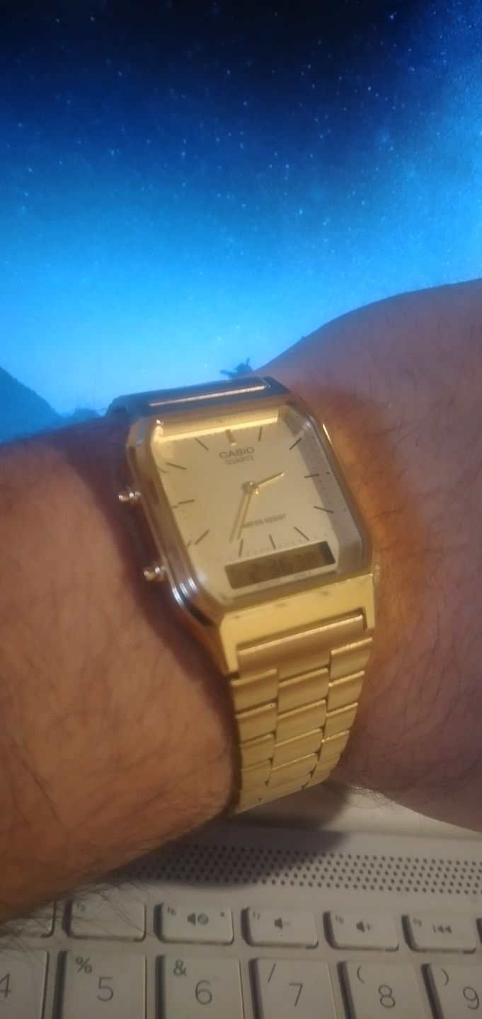 Customer photo review of Reloj Casio Vintage AQ-230GA-9DMQ Dorado