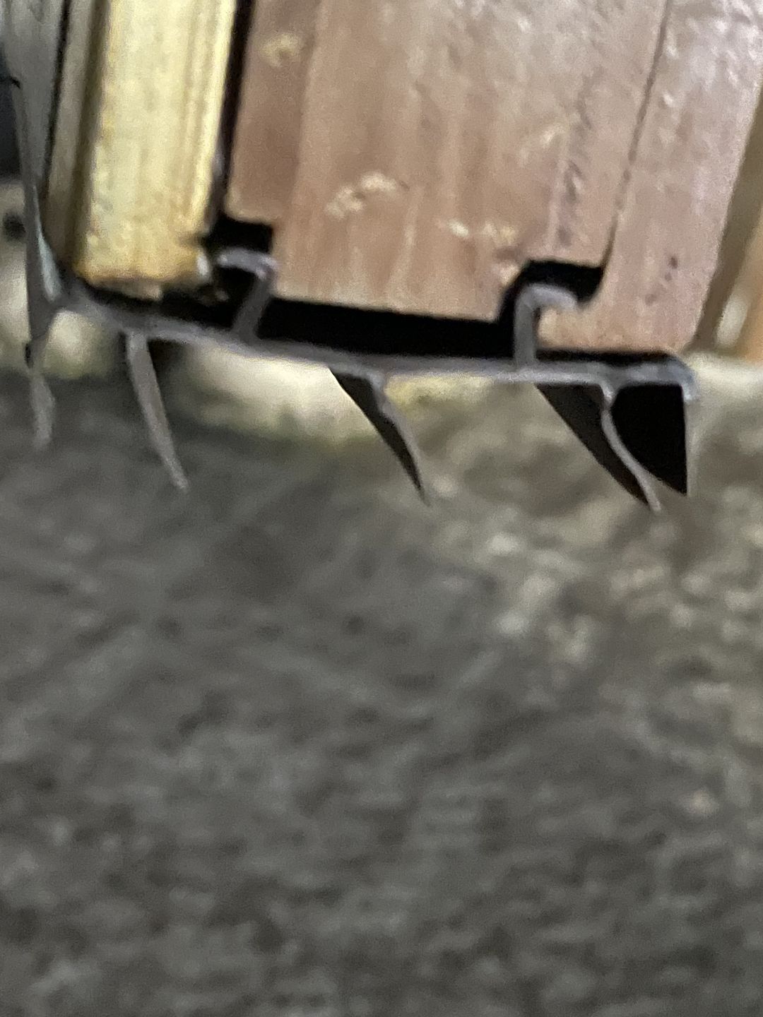 Customer photo review of 36" Pease Slide-On Fiberglass Door Sweep