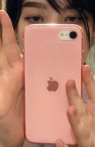 Customer photo review of Colorful Transparent Orange Soft iPhone Case