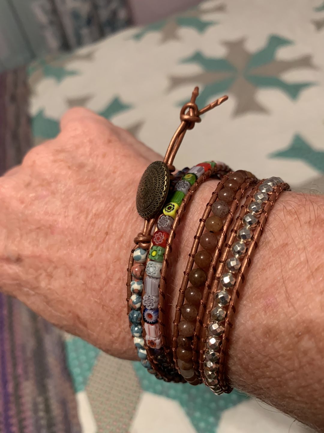 Customer photo review of Imperial Flower Protection Wrap Bracelet