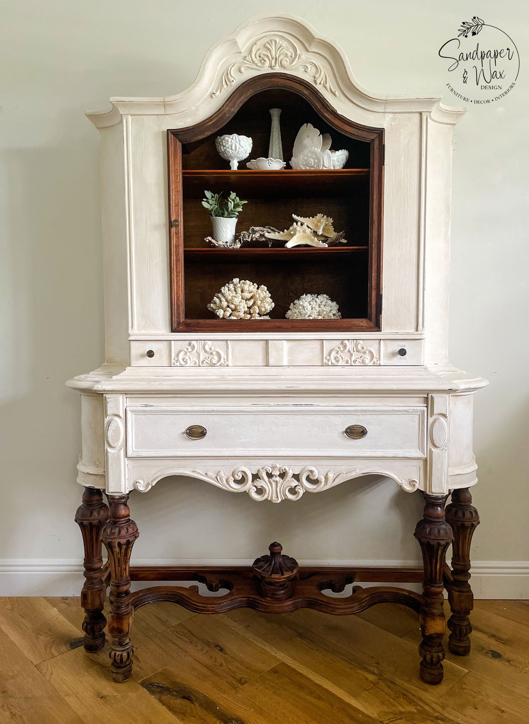 Customer photo review of My Linen Apron - Milk Paint