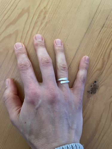 Customer photo review of Silver Wrap Around Ring