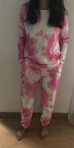 Customer photo review of Pyjama Cocooning Rose Tie and Dye
