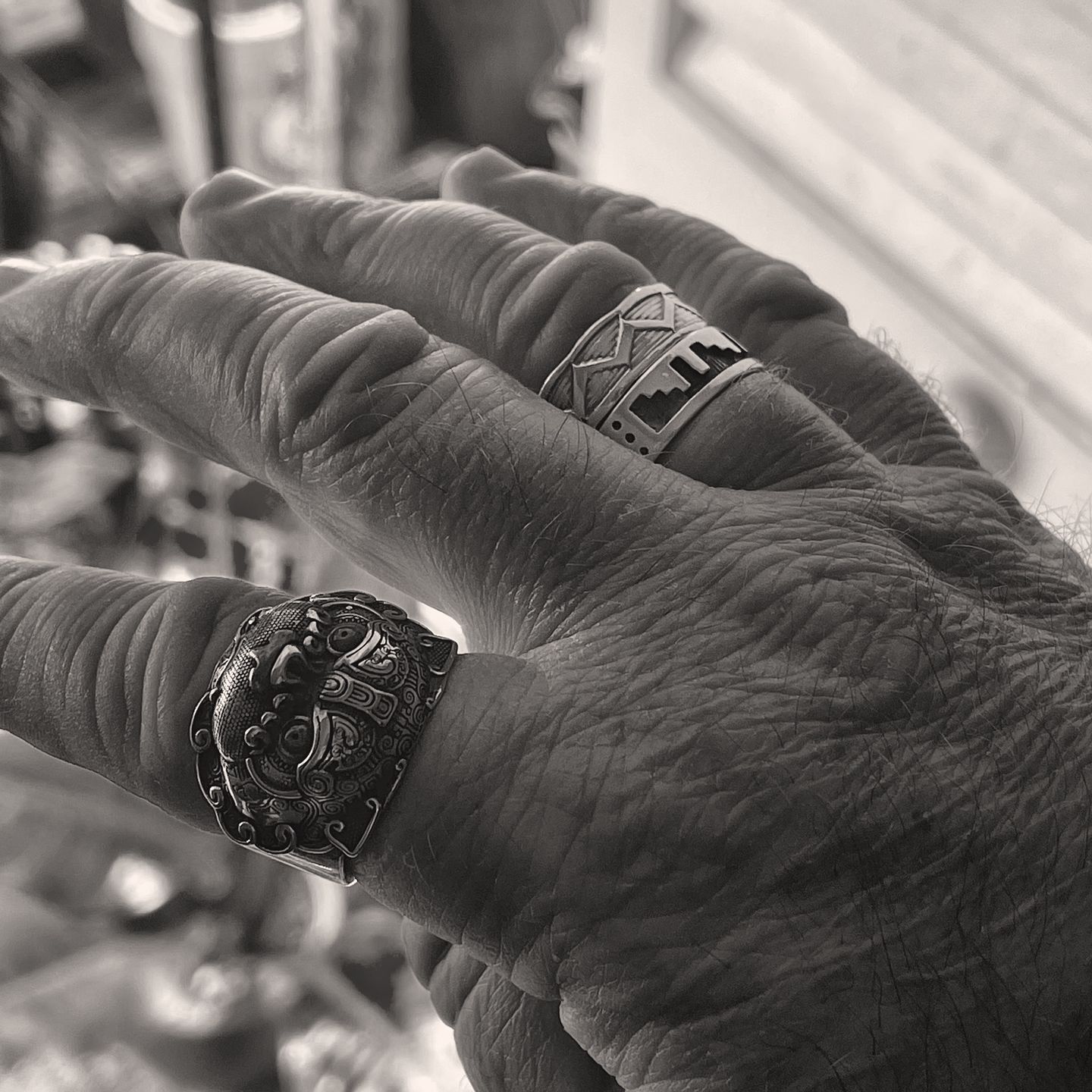 Customer photo review of Mythical Pixiu Ring